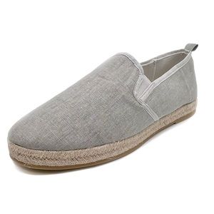 Journee Collection Daphne Linen Espadrille Flats Grey Size 10